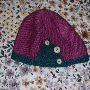 Vintage looking Beanie Handmade Unique Crocheted  Hat